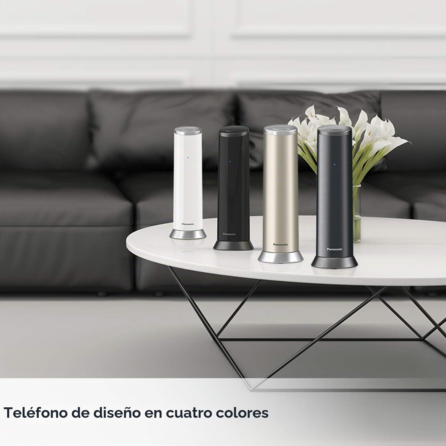 Teléfonos con Cable Marca PANASONIC Modelo KX-TGK220GN Champagne