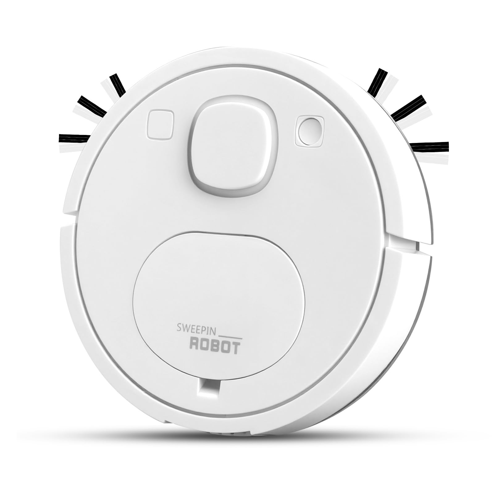 Robot Vacuum, Featuring a 3-in-1 Comprehensive Cleaning System that vacuums and mops, with 3000Pa Suction Power. This Ultra-Thin and Quiet Robot Vacuum and mop is Ideal for pet Hair -White