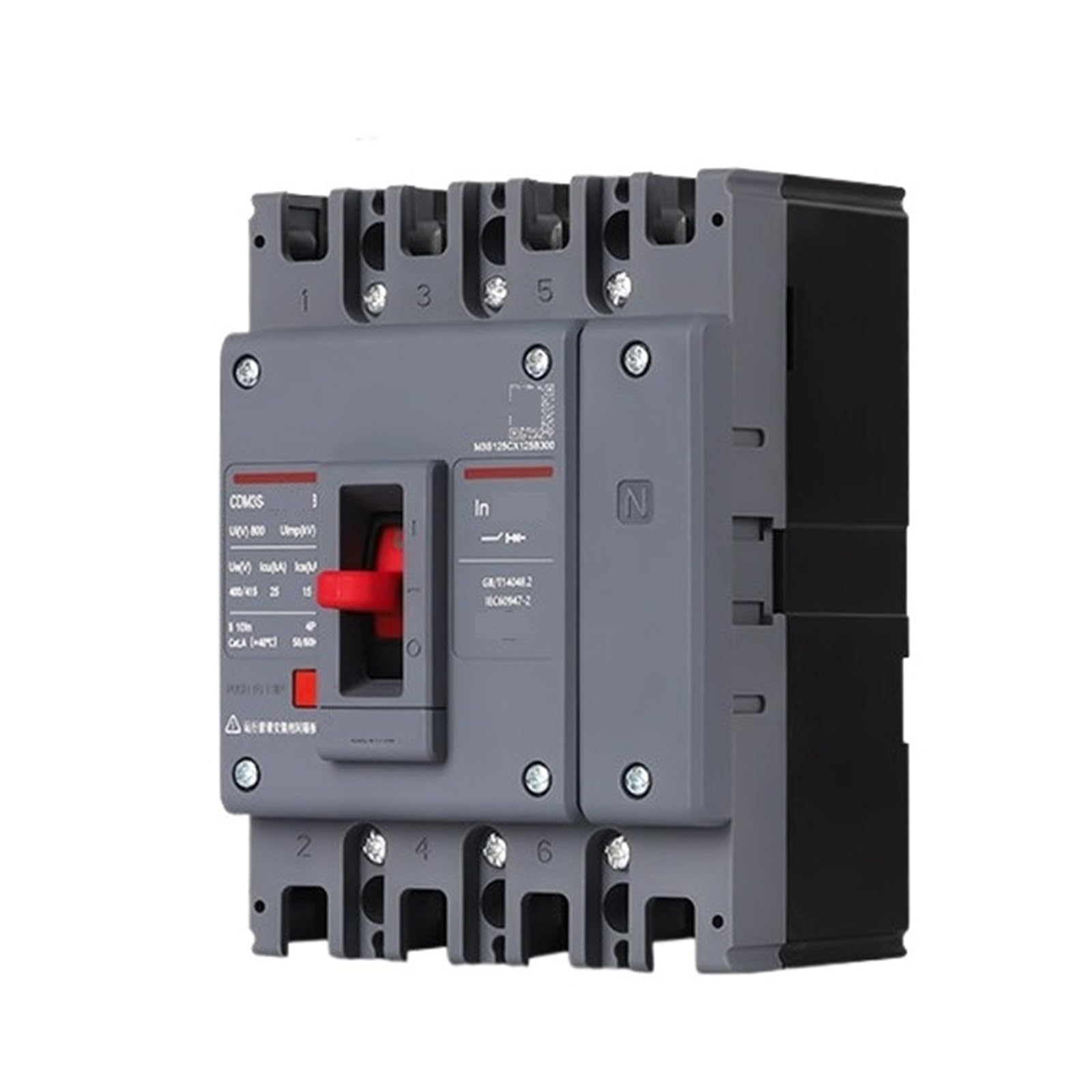 Interruptor disyuntor de caja moldeada trifásico CDM3S 4P 630A 2