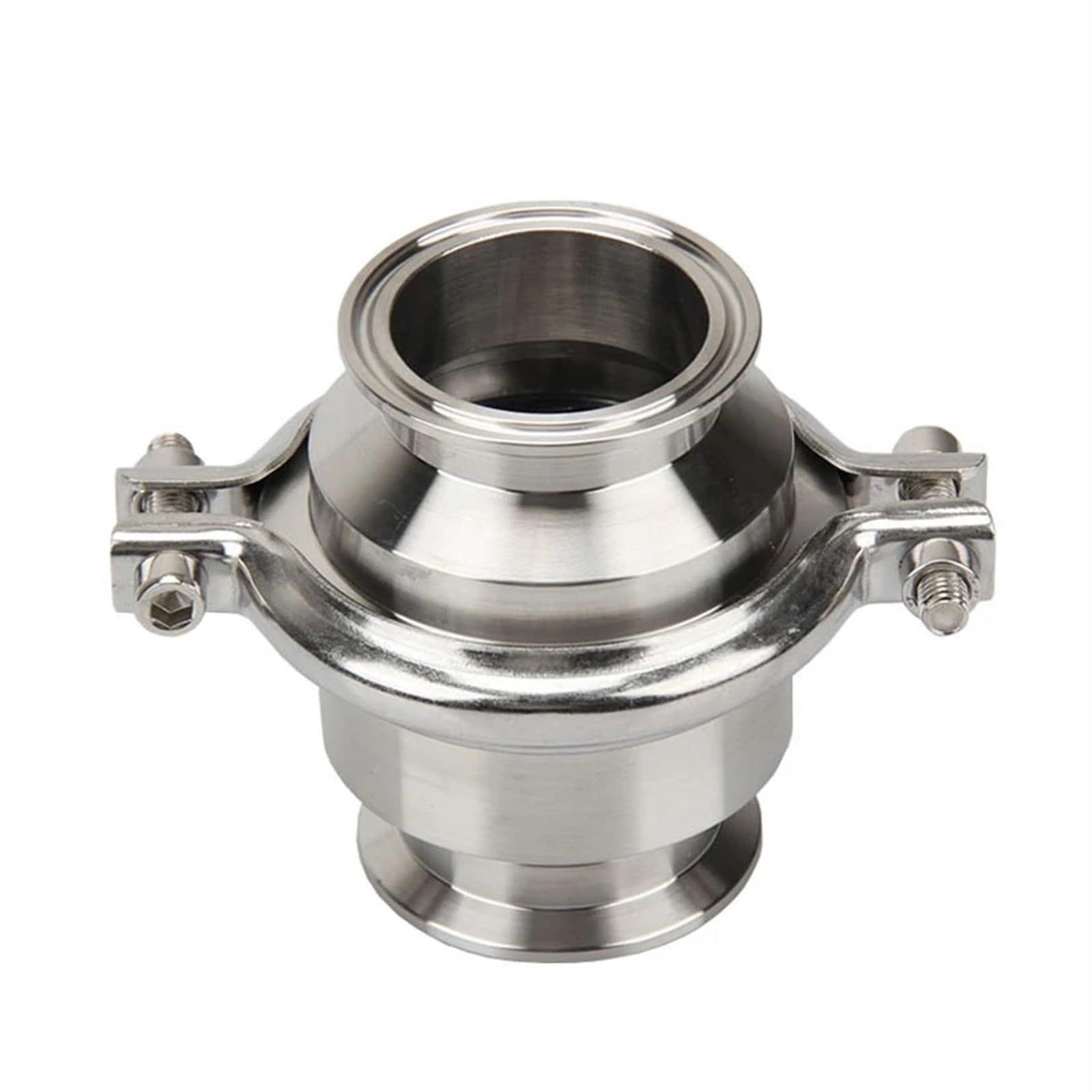 Clapet anti-retour Tri-Clamp en inox SS304 usiné haute précision