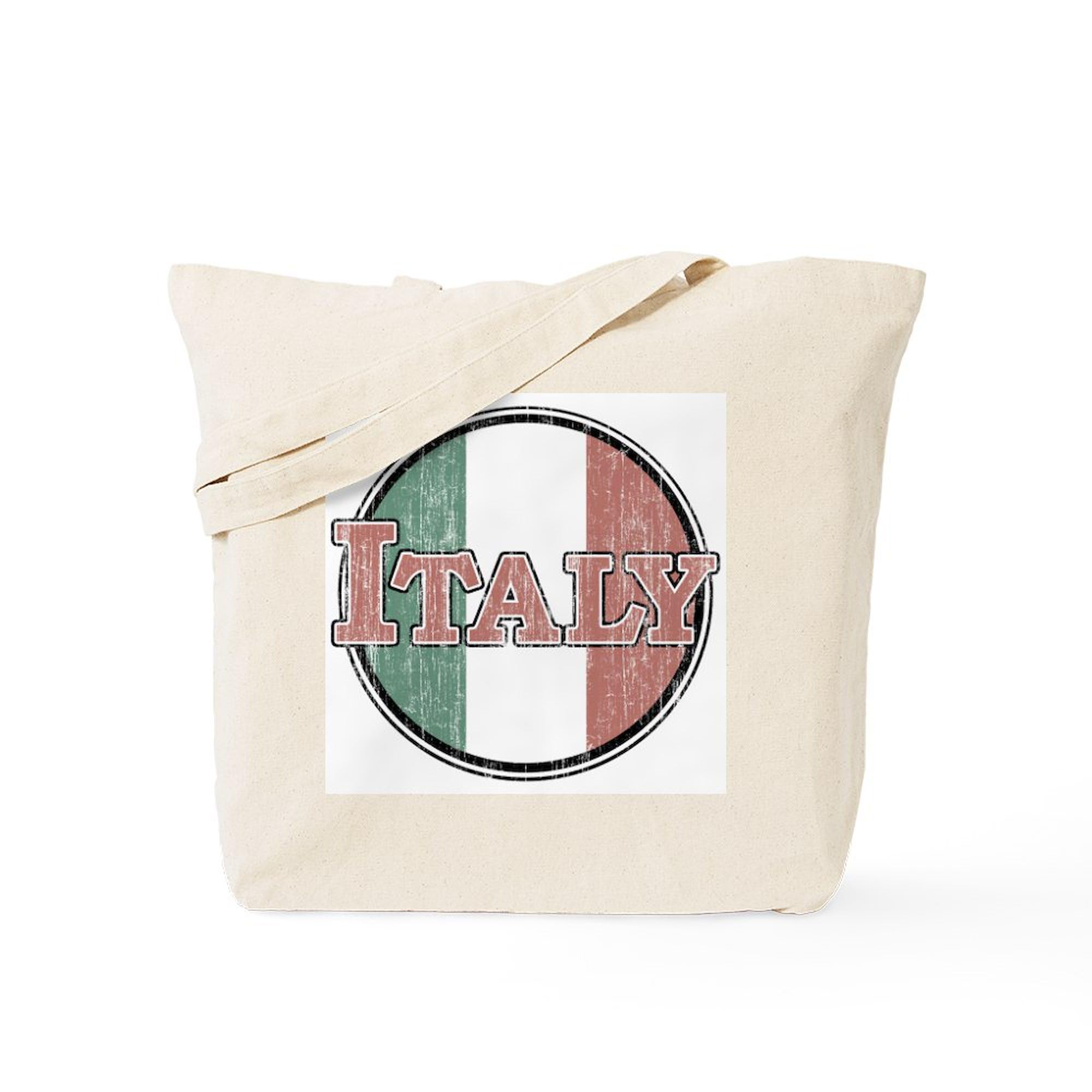 CafePress Vintage Italy Tote Bag Reusable Natural Beige Canvas Shopping Bag