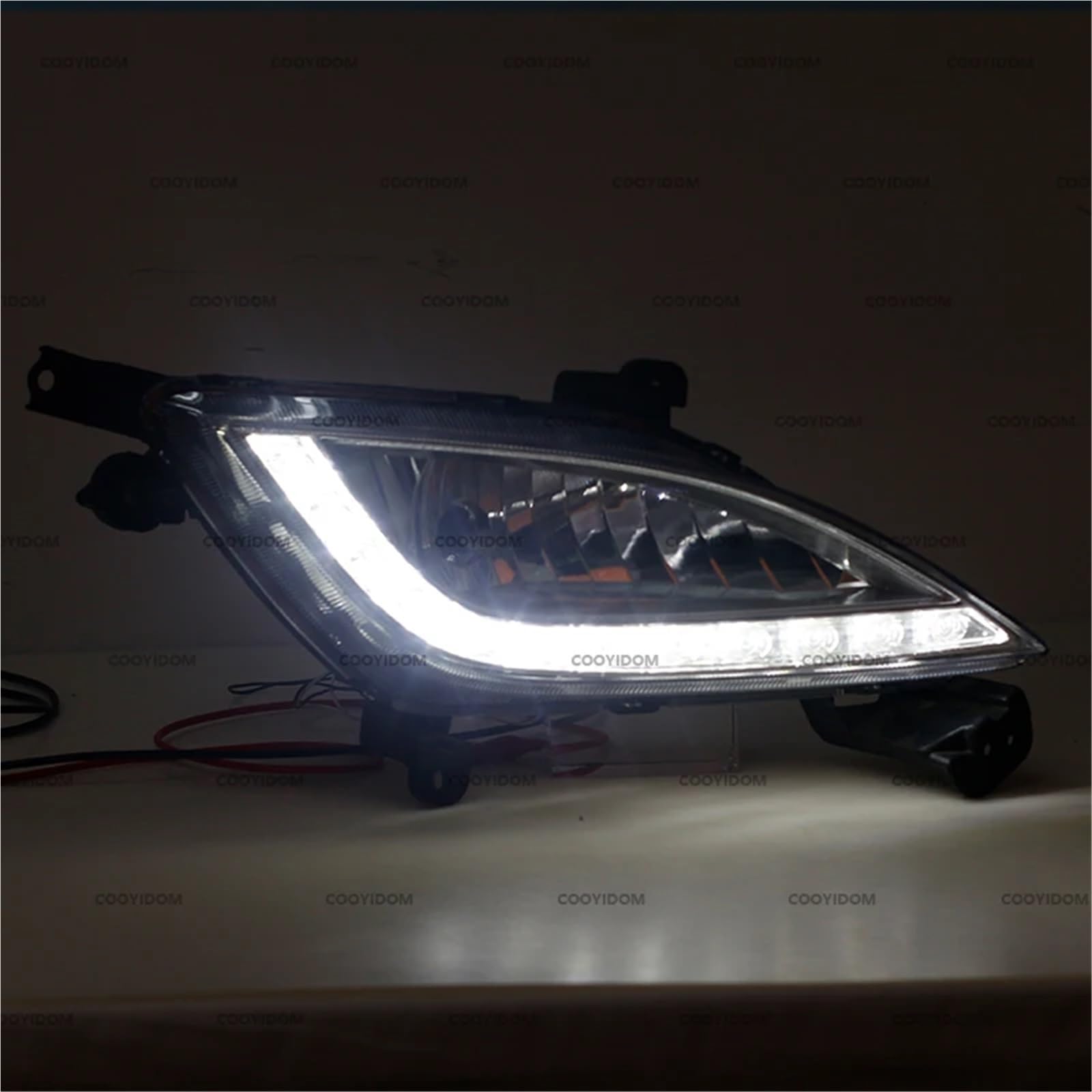 Przedni zderzak samochodu światła przeciwmgielne światła do jazdy dziennej osłona lampy pokrywa dla Hyundai Elantra GT I30 2012-2016 światła przeciwmgielne(1pc right light)