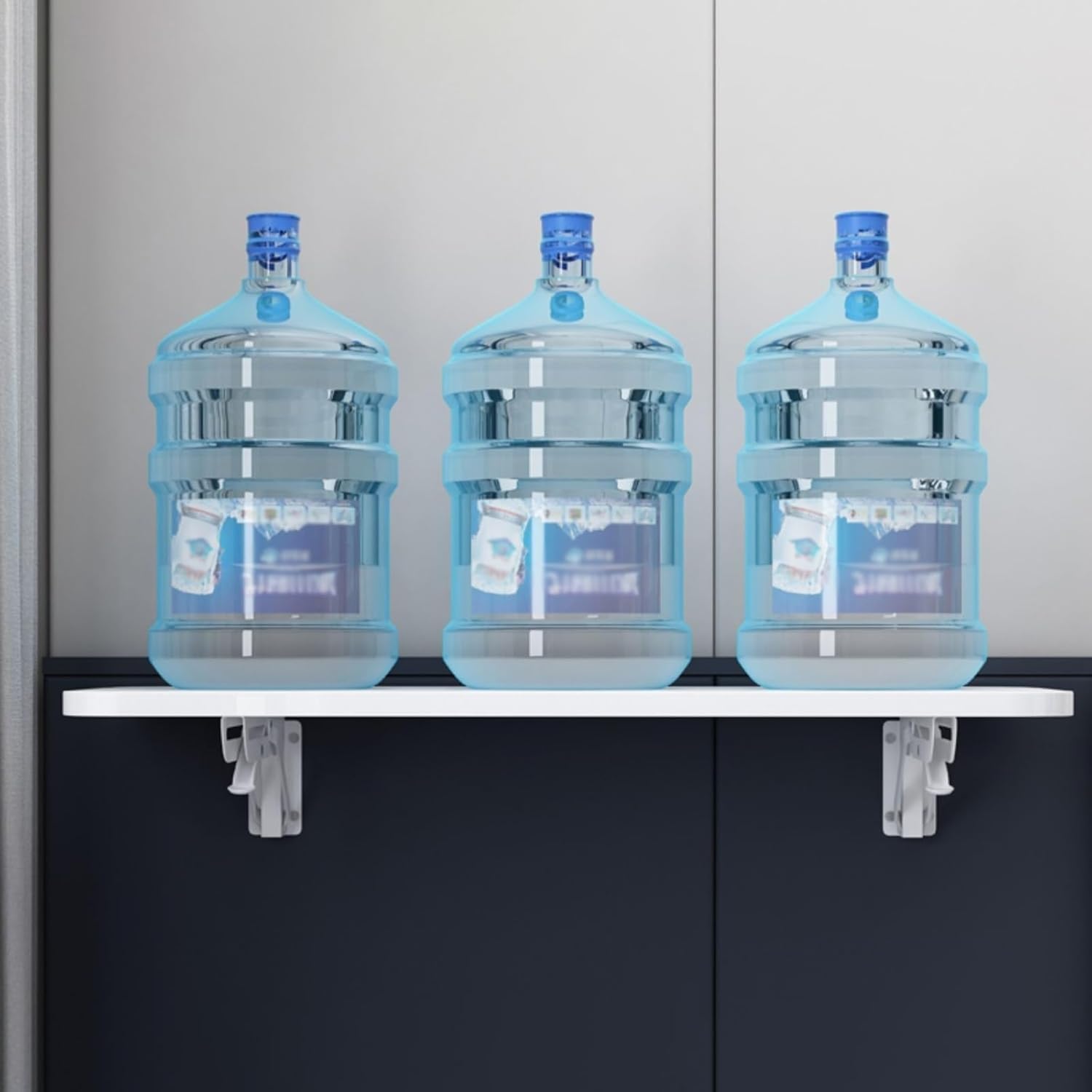 Wall-Mounted Folding Desk Collapsible Floating Workbench for Home Office Kitchen Laundry Room - Multi-Size (70x30cm/27.56x11.81in) Space-Saving Design