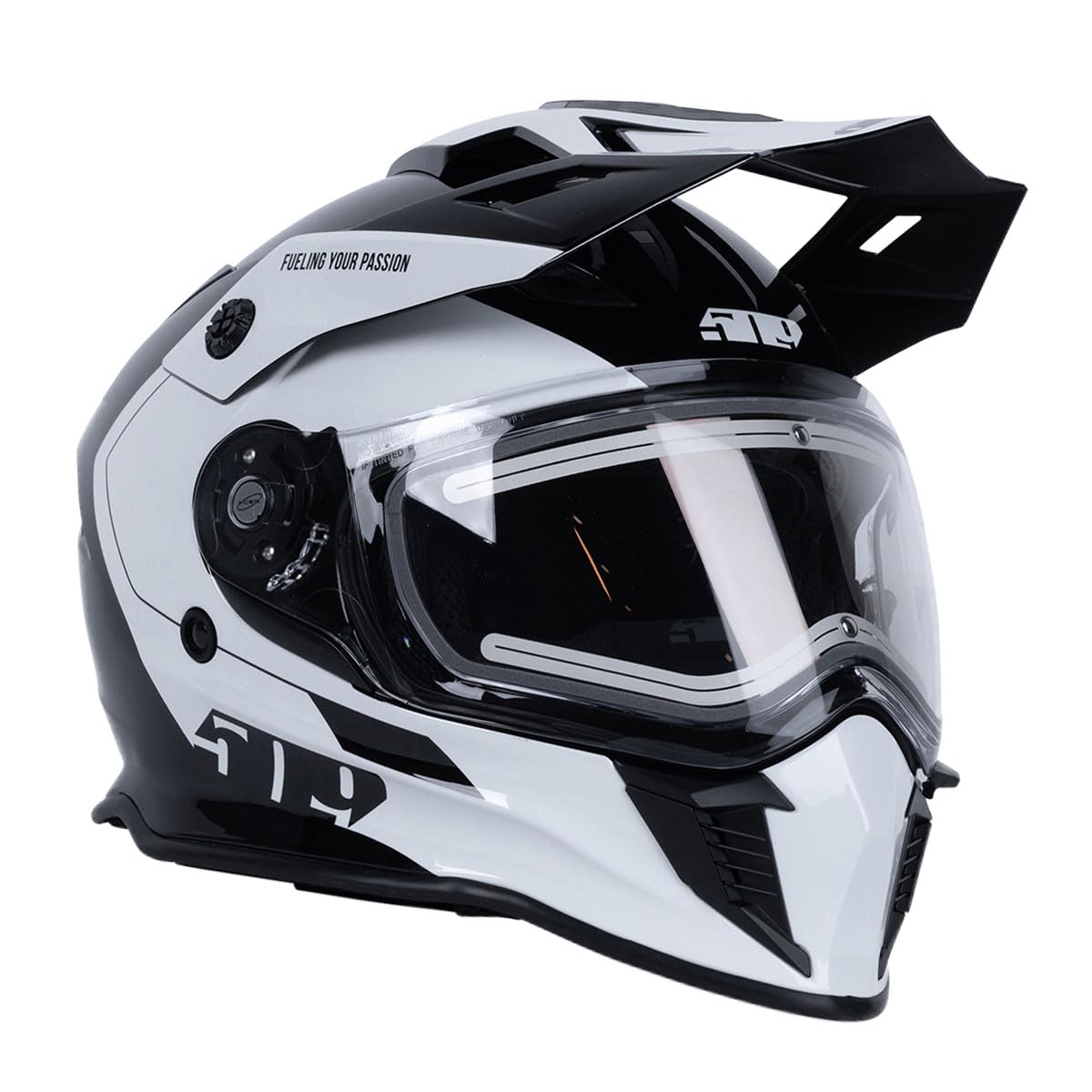 Amazon.com: 509 Delta R3L Ignite Snowmobile Helmet (Gloss Storm