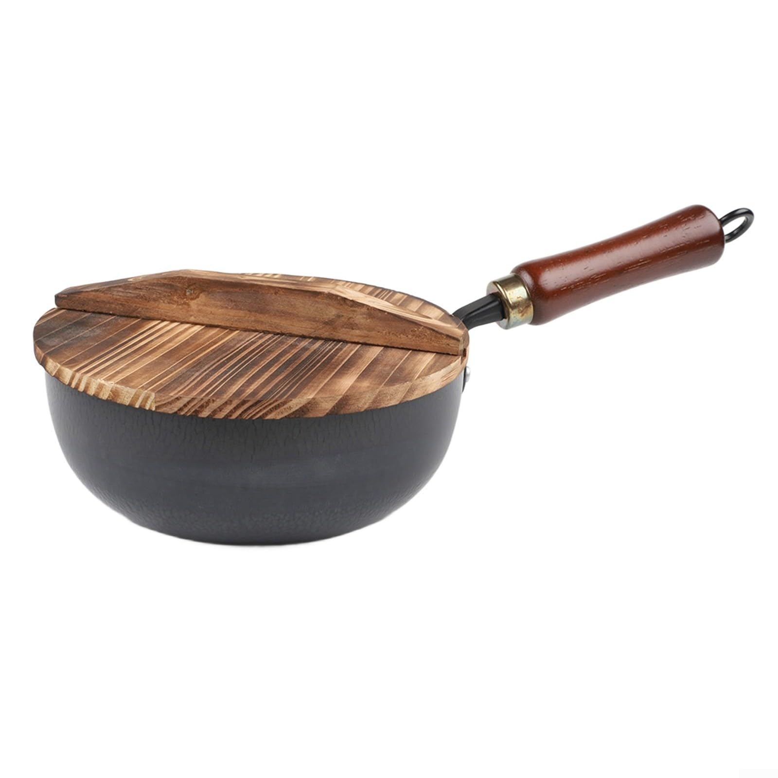 Marteau en fer martelé 20 24 26 cm noir grande capacité pour rôtir et braiser les aliments