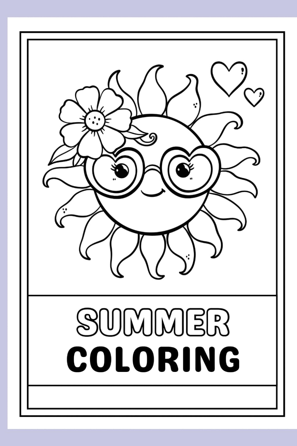Summer fun colouring book