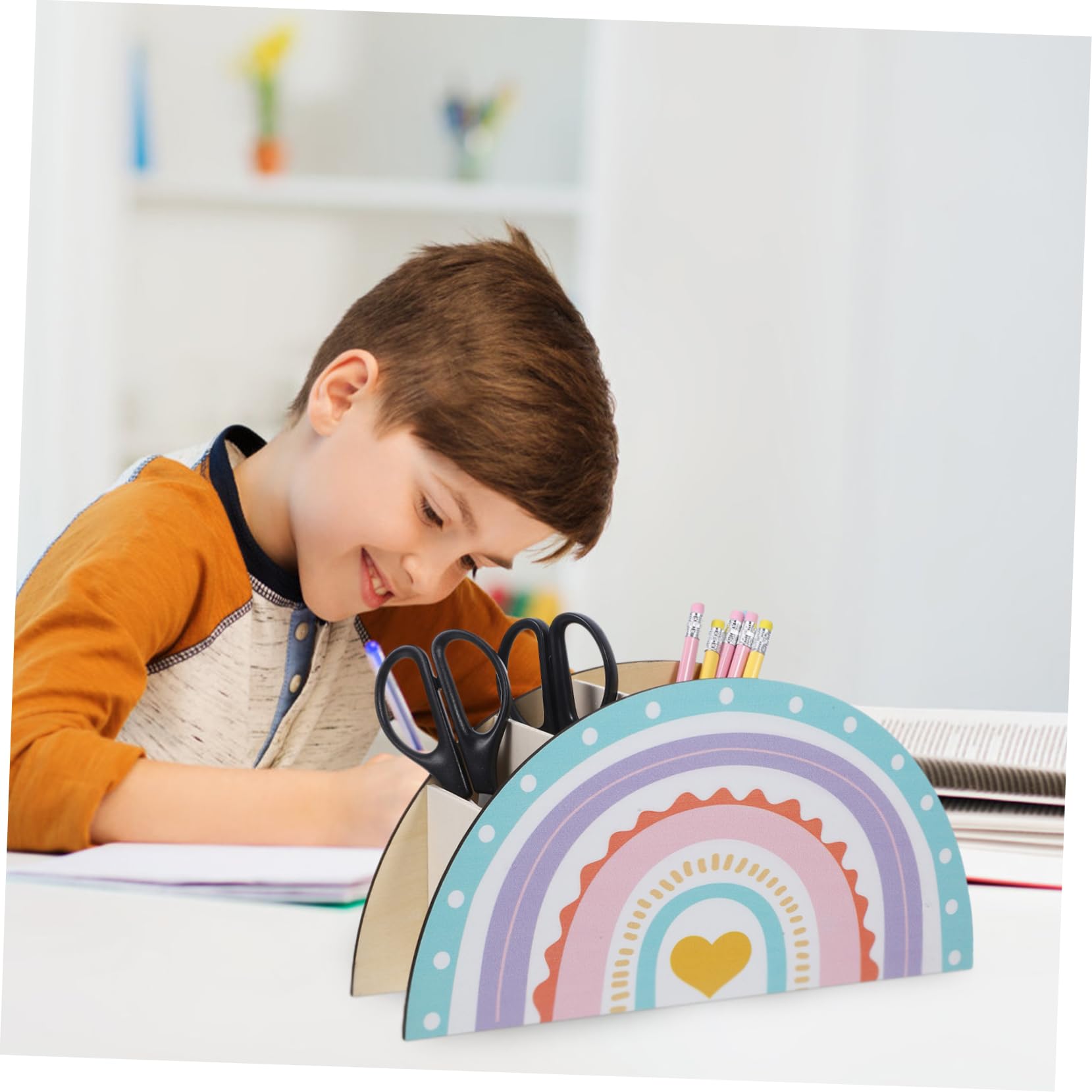 SHINEOFI 3stücke Rainbow Pen Holder Dekorativer Stifteköcher Für Schreibtisch Bunter Organizer Für Schüler Und Lehrer Stilvolle Tischdekoration Mit Umweltfreundlichem Material