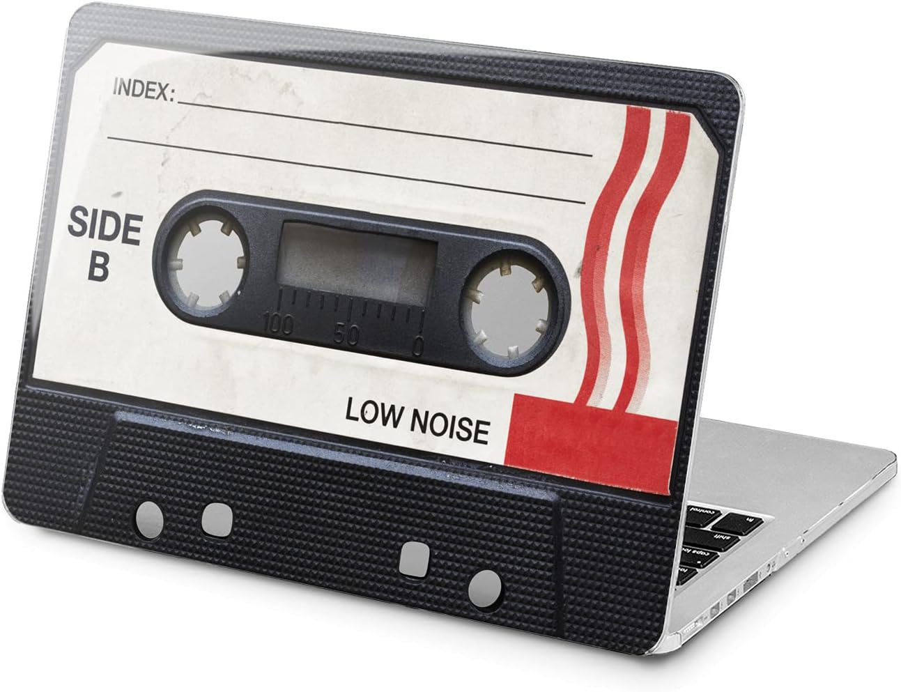 Hard Case Compatible for MacBook Pro 16 14 M3 M2 2023 M1 Pro 13 2022 Air 13 2021 Retina 2020 Mac 11 12 Tape Protective White School Black Audio Design Retro Laptop Cassette Music Cover Print