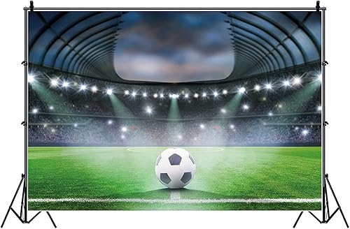 Miniatura 4 de Yeele Fondo de campo de fútbol de 12 x 8 pies, proyector de fondo de competición deportiva para fotografía de recién nacidos, niños, fiesta de