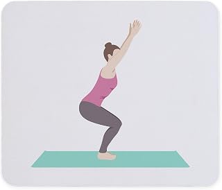 CafePress Chair Yoga Pose Mousepad Non-Slip Rubber Gaming Mousepad