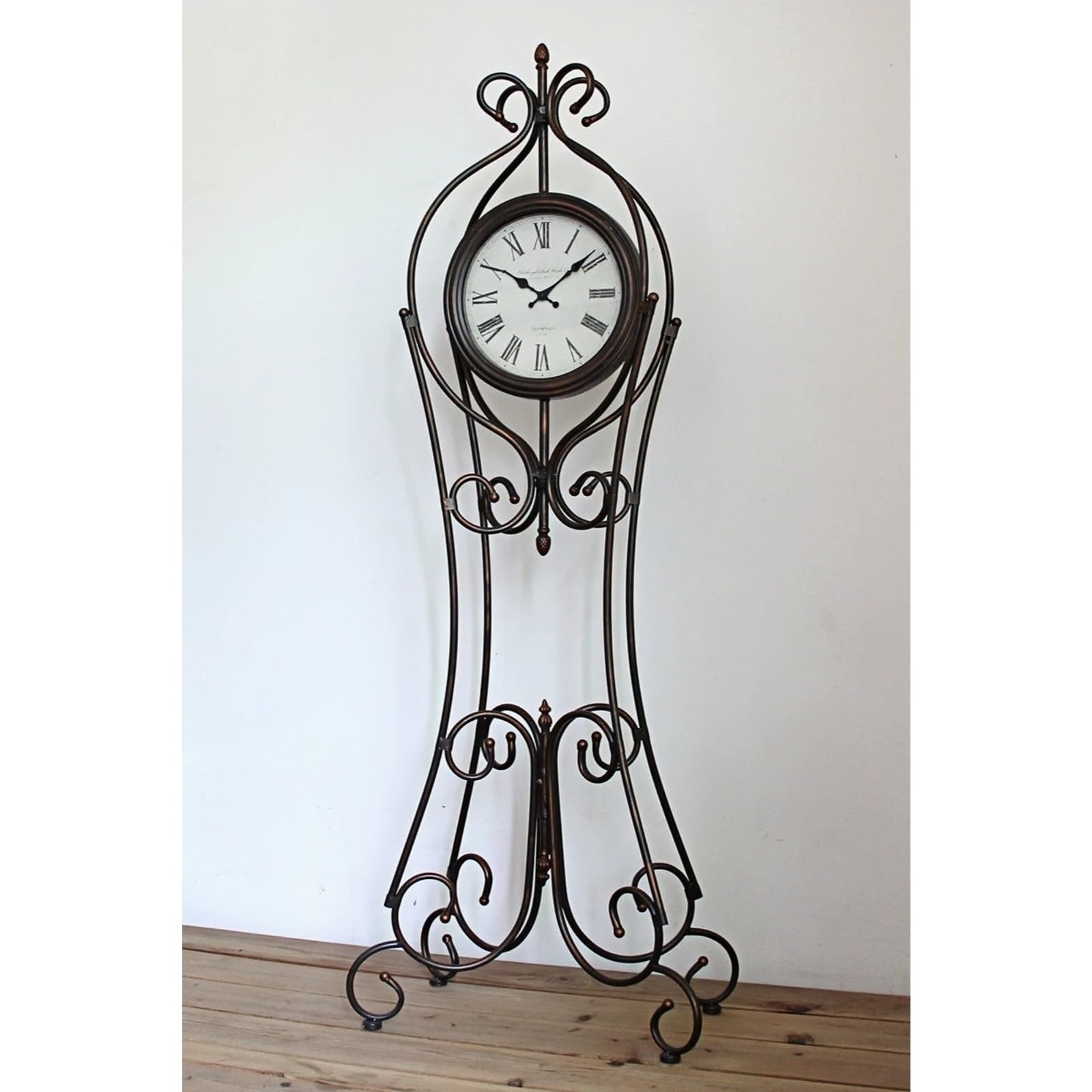 Decoración Reloj de pie Metal, Cuarzo, silencioso, Granja