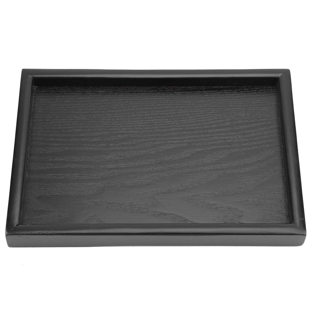 Plateau En Bois Noir Plateau De Service Rectangulaire En Bois Massif
