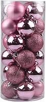 Vista 1 de 24 esferas decorativas para árbol de Navidad, 4 estilos inastillables, decoración de árbol de Navidad, decoración de Navidad, esferas colgantes