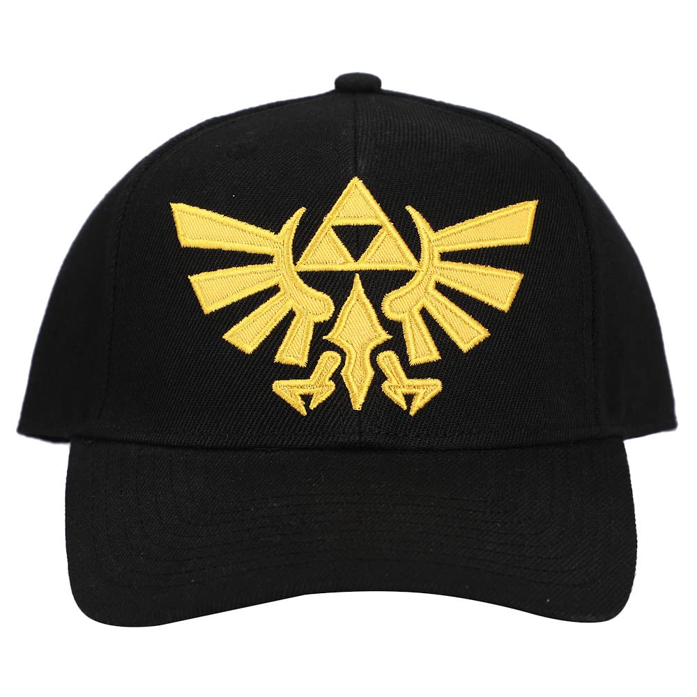 Zelda Video Game Black Sublimated Print Bill Adjustable Hat