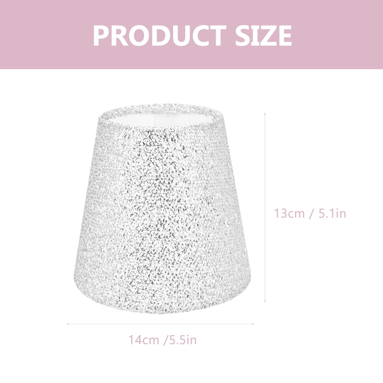 NUOBESTY Cloth Lamp Shade Replacement 5.51In Table Lamp Cover for Indoor Desk and Floor Lamps Stylish Fabric Lampshade for Warm Ambient Lighting - Image 3