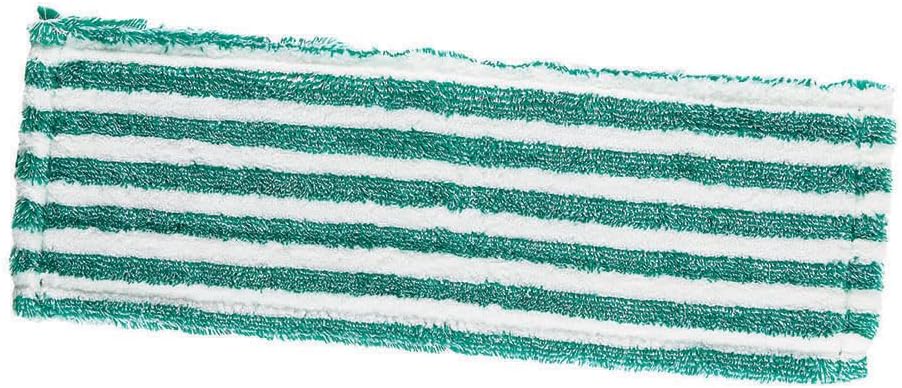 LIBMAN COMMERCIAL 119 Microfiber Wet/Dry Floor Mop Refill Pad, Microfiber, 18" Wide, Green and White (Pack of 6) image 2