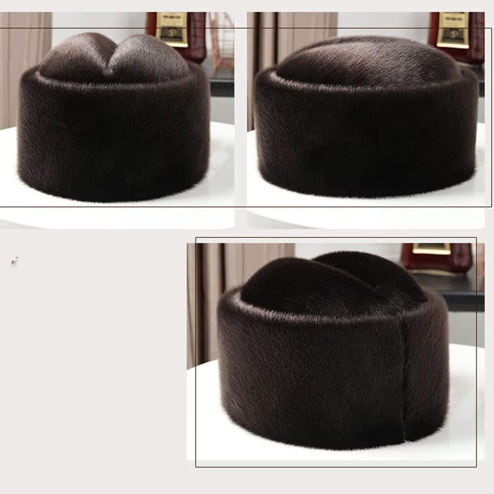 Czapka męska zimowa ciepła rosyjska czapka zimowa ciepła czapka czapka czapka narciarska czapka śnieżna czapka domowa,brązowa-3XL,Brown-3XL