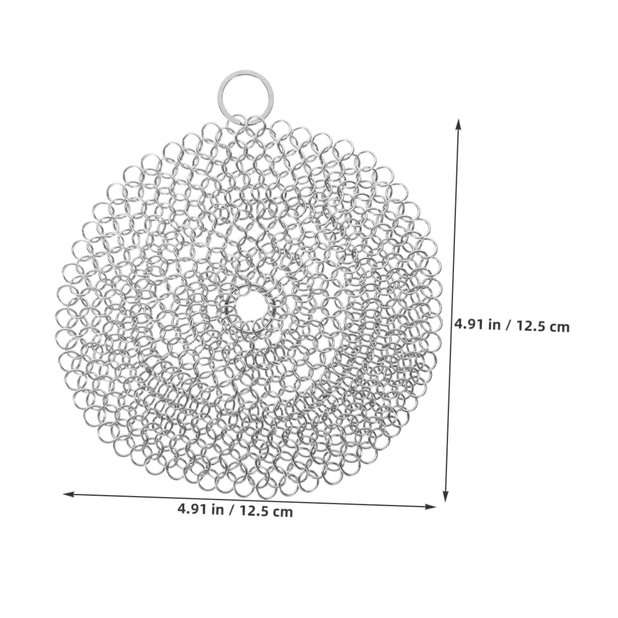 Cabilock Effortless Cleaning Cast Iron Scrubber Stainless Steel Pot Cleaner Steel Dish Scrubber for Cookware