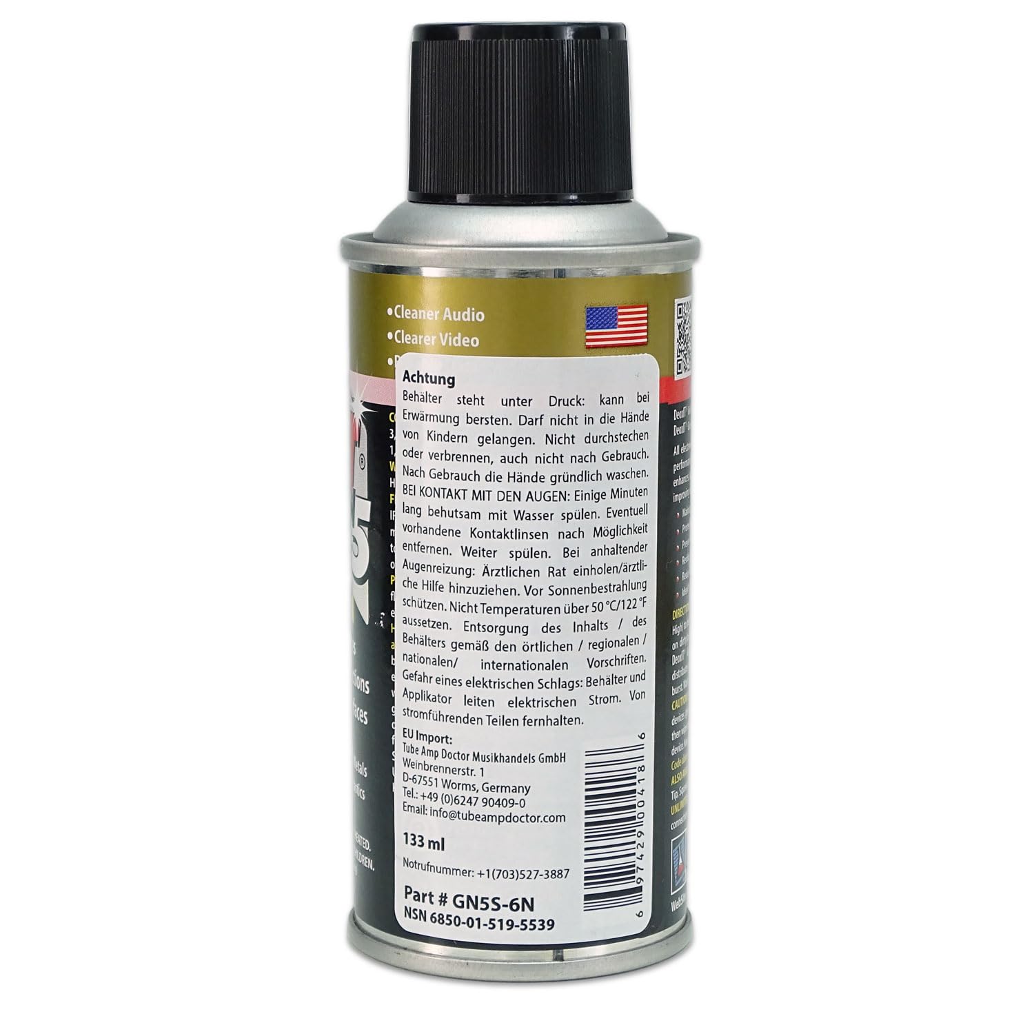 Caig DeoxIT GN5S-6N złoty spray kontaktowy ze ściereczką z mikrofibry keepdrum
