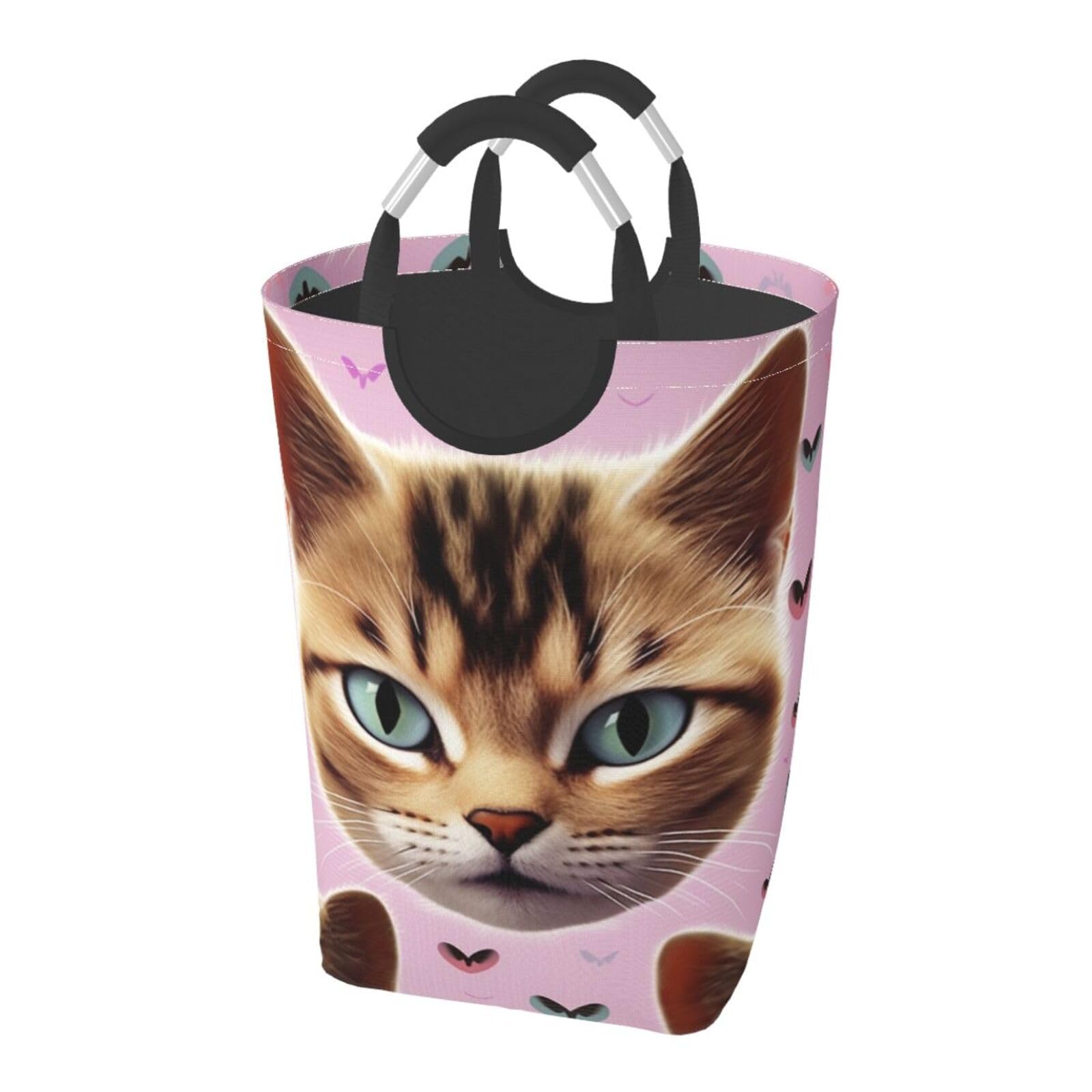 Panier à linge pliable autonome grand format pour chat et vêtements de chambre