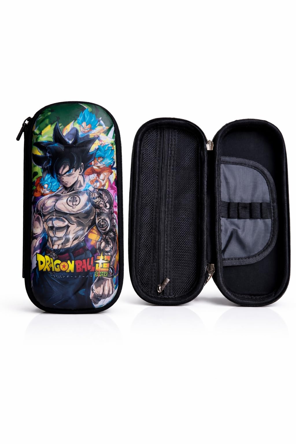Streetwear Aesthetic Anime Warrior Pencil Box for Boys- Heavy Duty EVA Hardtop Organizer - Multi-Compartment Stationery Pouch for Students, Kids & Boys - Graphic Print Art Supplies Case-image-3