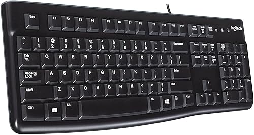 Logitech Teclado K120 con cubierta protectora de silicona para EDU
