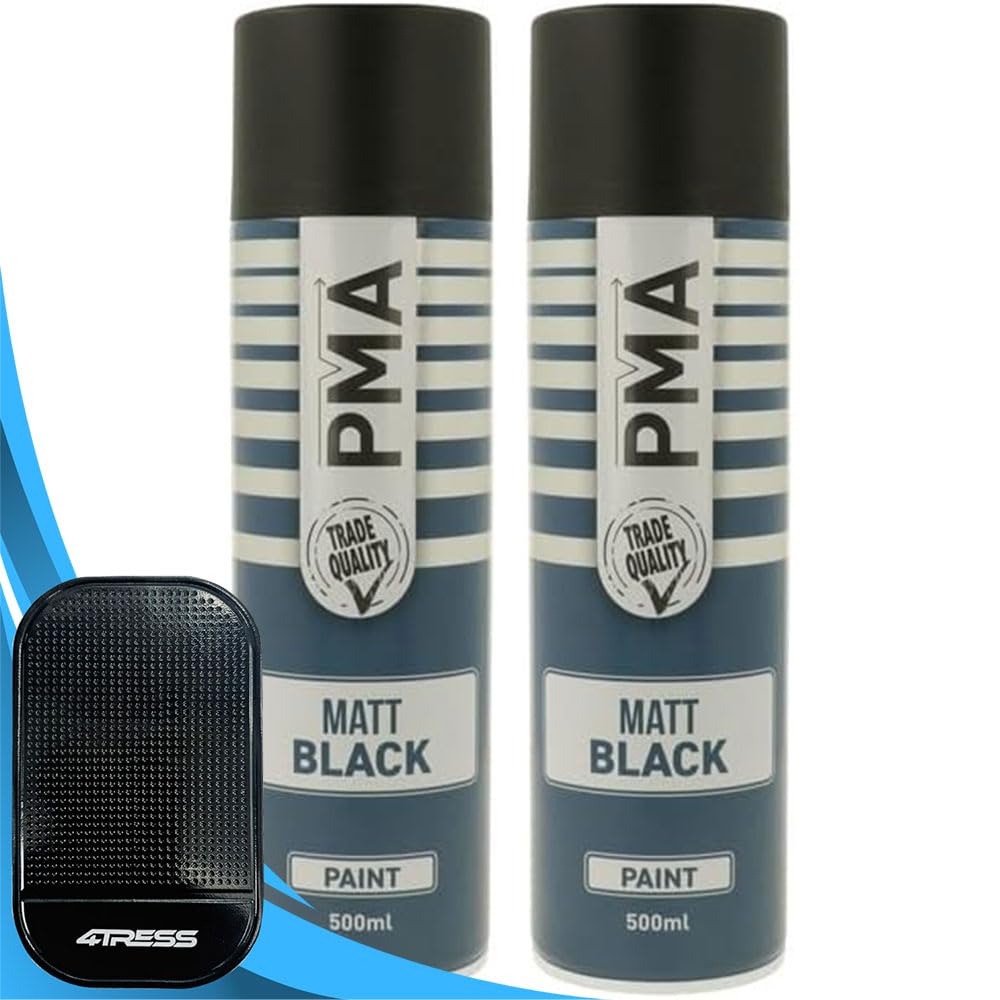 4Tress Matt Black Pma 2 X Paint 500Ml Non-Slip Dash Mat(4T-Pcpa1001)