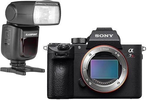 Sony Alpha a7R III Cuerpo de cámara digital sin espejo (nueva versión) con Flashpoint Zoom Li-ion R2 TTL On-Camera Flash Speedlight