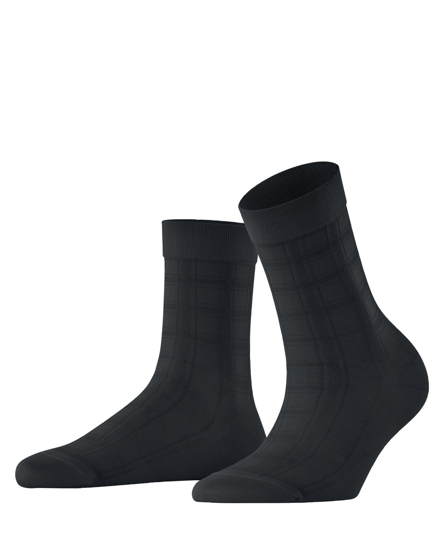 FALKE Women's Madras W So Cotton Patterned 1 Pair Socks, Grey Graphite 3146 Madras, 2.5-5