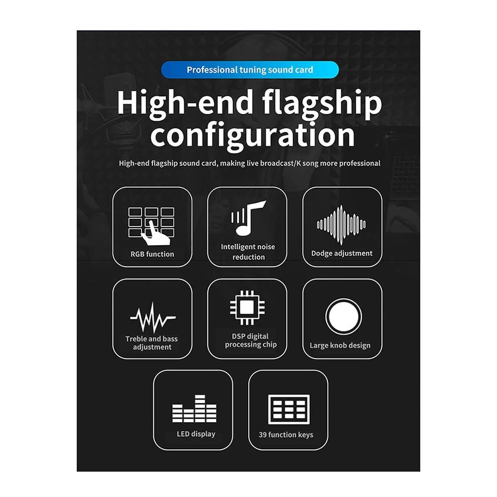 Scheda audio di registrazione dal vivo con microfono Bluetooth, mixer, cambia voce e mixer di trasmissione in diretta all'aperto.