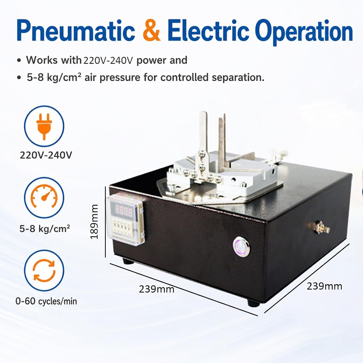 Pneumatyczny separator magnetyczny 0-60 ppm 5-8 kg/cm². Idealny do magnesów okrągłych i kwadratowych, wydajne rozwiązanie do transportu materiałów.