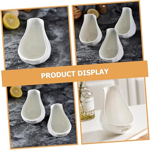 Miniatura 6 de BESTonZON Soporte de cuchara de cerámica a granel para cucharón de café, soporte para palillos, cucharas de sopa, utensilios de cerámica para el