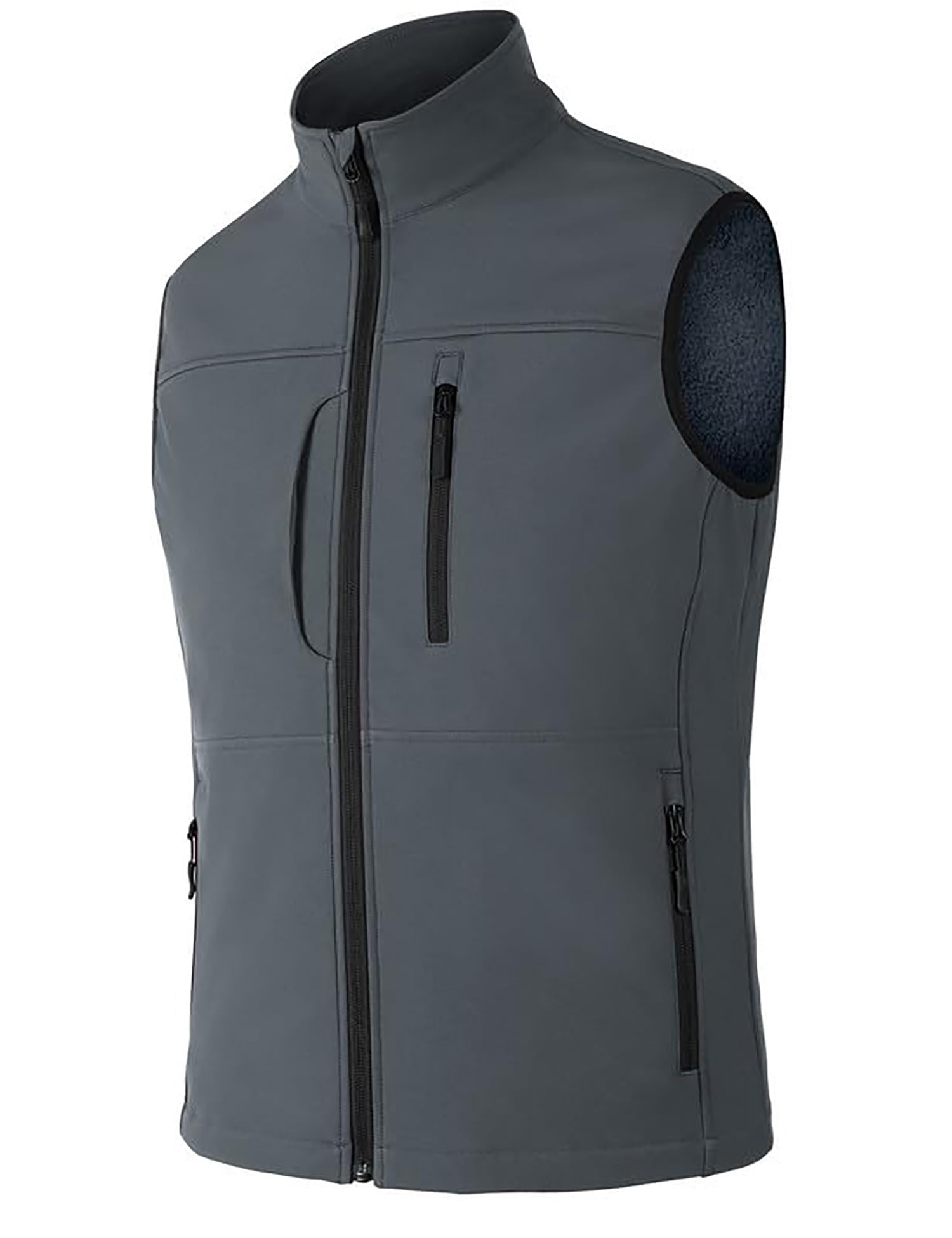 Zzkouine Gilet da Uomo in Softshell Antivento Leggero Vest Cappotto Senza Maniche Antivento e Impermeabile Multitasche, Giacca Calda Con Cerniera Per Viaggi e Attività All'aperto