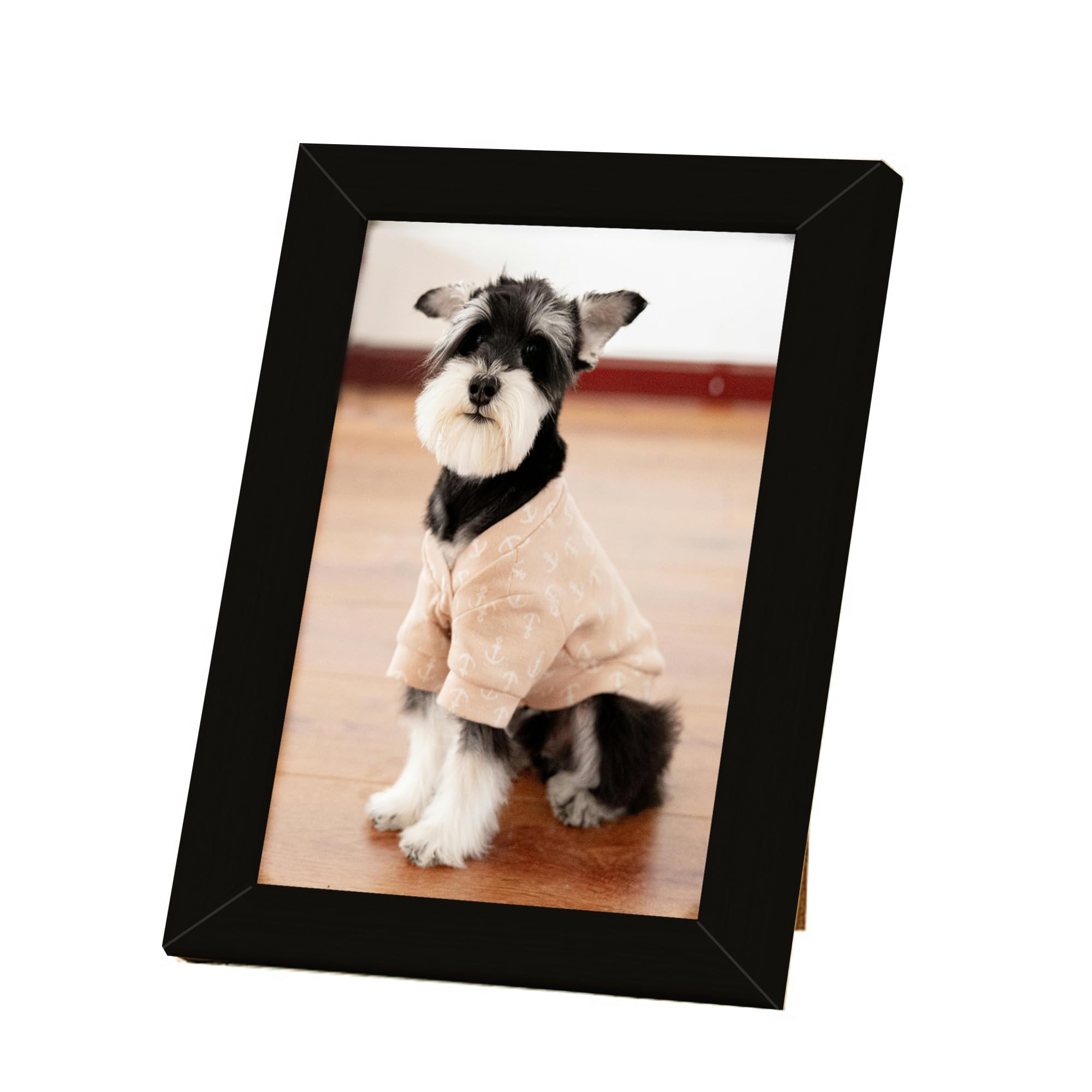 A4 Picture Frame, Wooden Photo Frame, Versatile Black Frame with Safe Perspex Front & Wall Hanging Hooks - For Display, Landscape or Portrait Orientation, Wall-Mount & Desk Stand — view 21