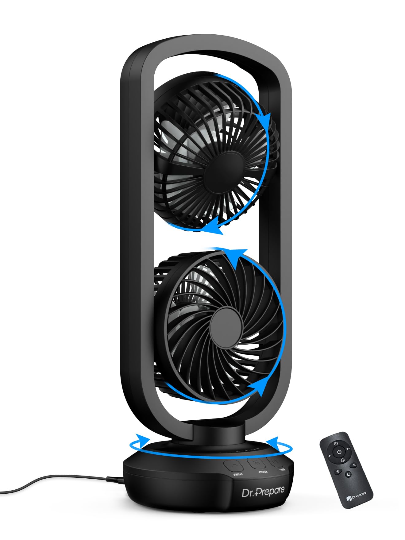 その他 FAN,MINI TOWER,BK Amazon.com: DR.PREPARE Small Tower Fan Oscillating Table Fans with