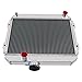 KUNTAUTOS Aluminum Radiator for 1974-1985 Toyota Corolla KE30 KE35 KE55 KE38 KE70 1.6L 1.8L Manual (3 Row Radiator)