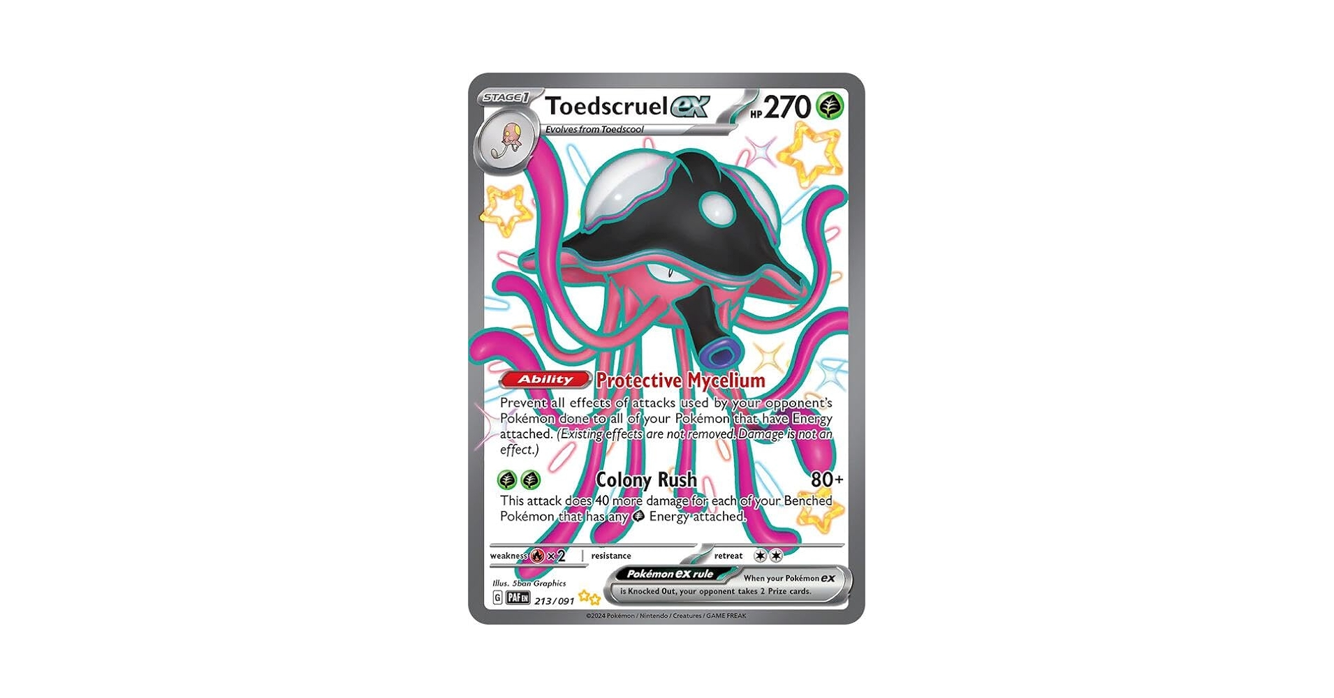 Pokémon - Toedscruel ex - 213/091 - SV: Paldean Fates – Full