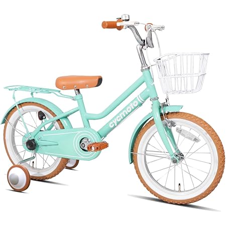 Amazon Cycmoto 子供用自転車 2 3 4 5 6歳 16インチ 幼児用 子供用自転車 ランニングバイク 誕生日プレゼント 子供のギフト バランス感覚養成 キッズバイク 贈り物 高さ調節可能 男の子 女の子 グリーン Cycmoto 子ども用自転車