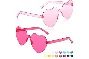 Heart-Shaped Sunglasses 2 Pack: Express Love Through Fashion