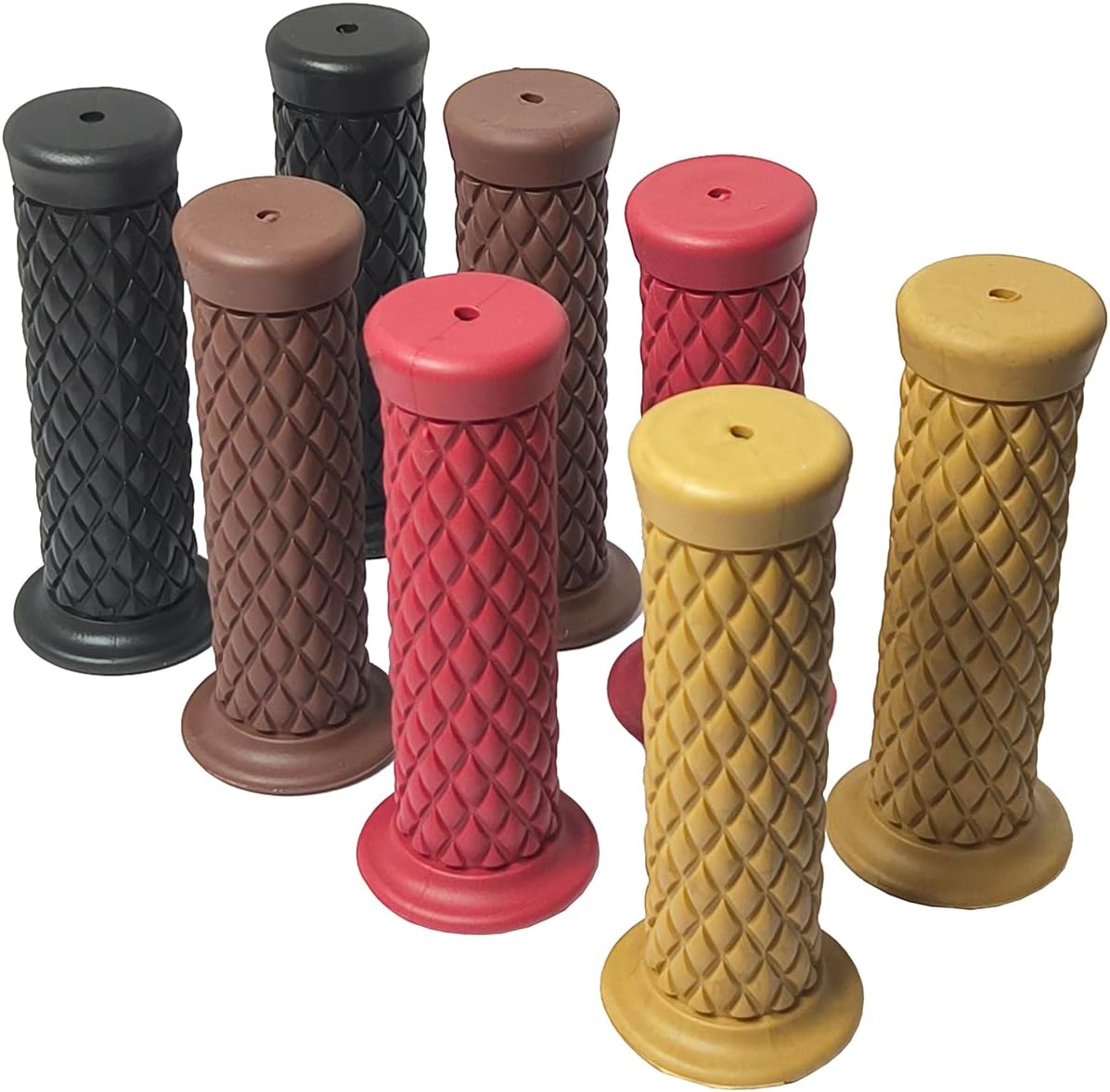 Universal Motorcycle Handlebar Grips 7/8" 22mm 24mm Non Slip Rubber Handle Bar Grips for Motocross Scooter Dirt Street Bike