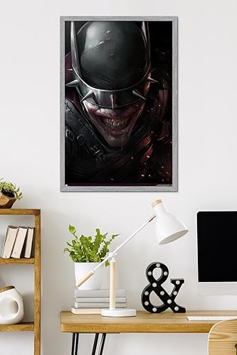 Miniatura 80 de Trends International DC Comics - Póster de pared con cara de Batman Who Laughs, 22.375 x 34 pulgadas, versión enmarcada en negro Versión con marco