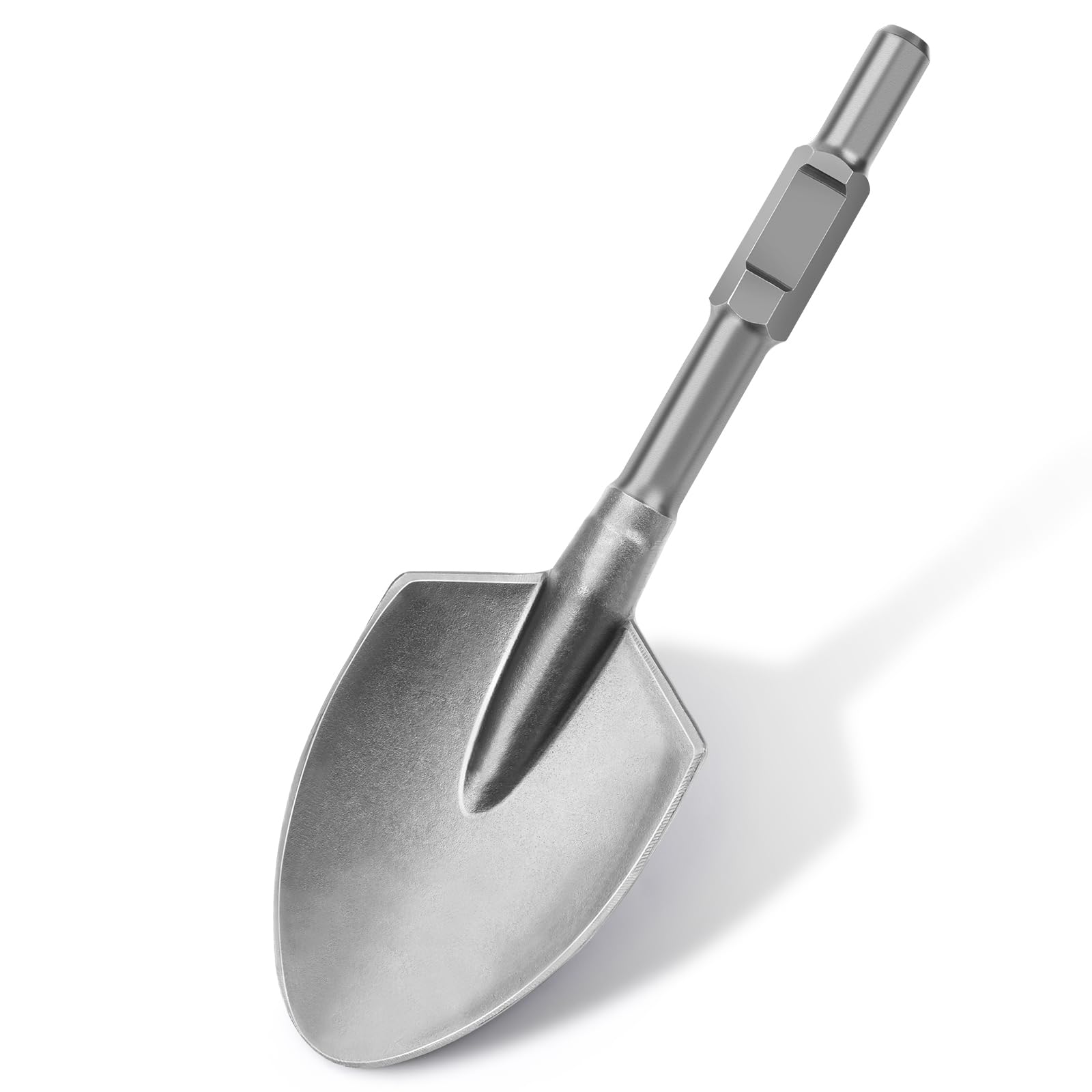 SDS HEX shovel chisel 138 x 440 mm hexagonal socket 30 mm, sharp tip type shovel chisel with plastic case