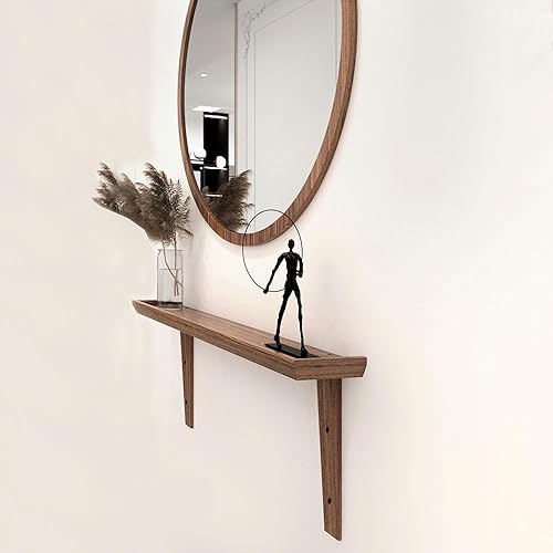 Miniatura 5 de Handmade Modern Rustic Console Hall, Rustic Wooden Floating Shelf for Stylish Entryway Organization and Wall Decor, Floating Shelves 28 inches - 70