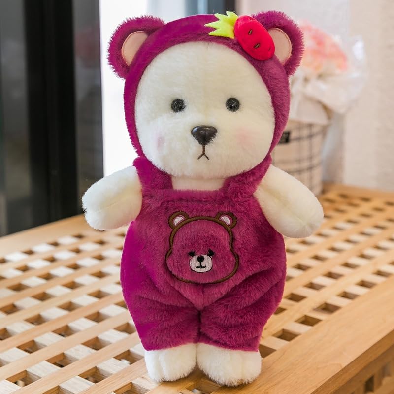 Image of Storescent Soft Toys for Kids - Stuffed Animal Plush Soft Toy for Boys & Girls | Plushie Toy Purple Bear, 30cm