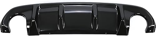 Vista 2 de KUAFU Difusor trasero compatible con Infiniti Q50 2014-2017 4 puertas parachoques parachoques alerón plástico brillante negro