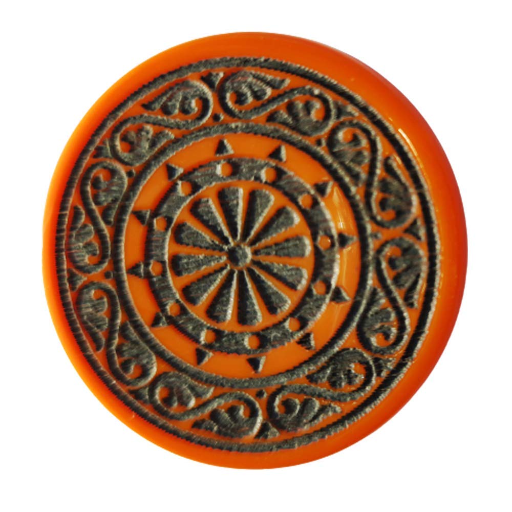 NHD Professional Carrom Striker PROAN796 - Made of Original Pool Ball (Orange)