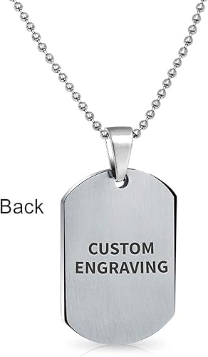 Miniatura 10 de Bling Jewelry Collar con colgante de acero para hombres y mujeres, cadena de 20 pulgadas SM MED LG