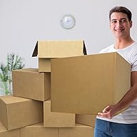 Vista 10 de uBoxes 1 Room Economy Moving Kit, 15 Boxes, Moving and Packing Supplies (ECOBASICKT01), Brown