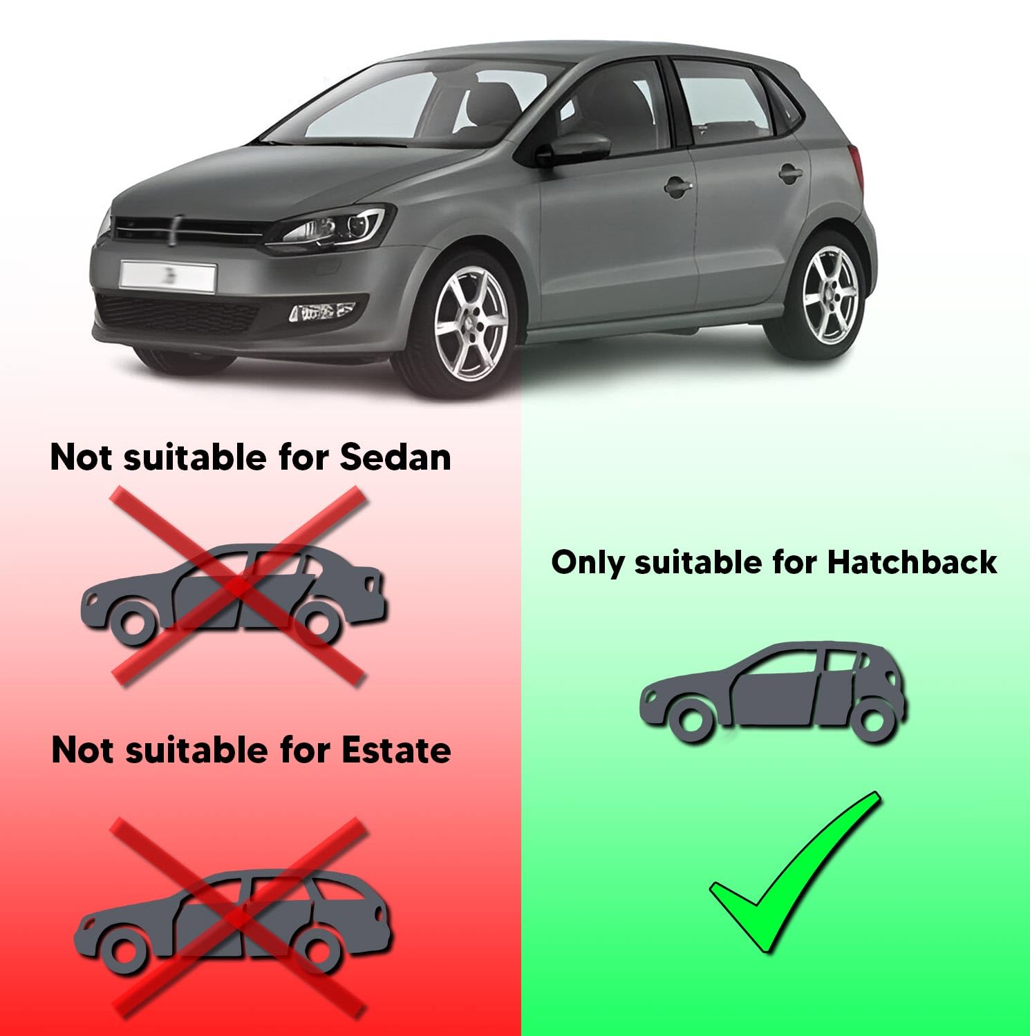 Deflektor, osłona przeciwwiatrowa, osłona na okna boczne, kompatybilna z VW Polo 2010-2017, ochrona przed deszczem, przyklejane deflektory, 4 sztuki, dopasowanie zewnętrzne