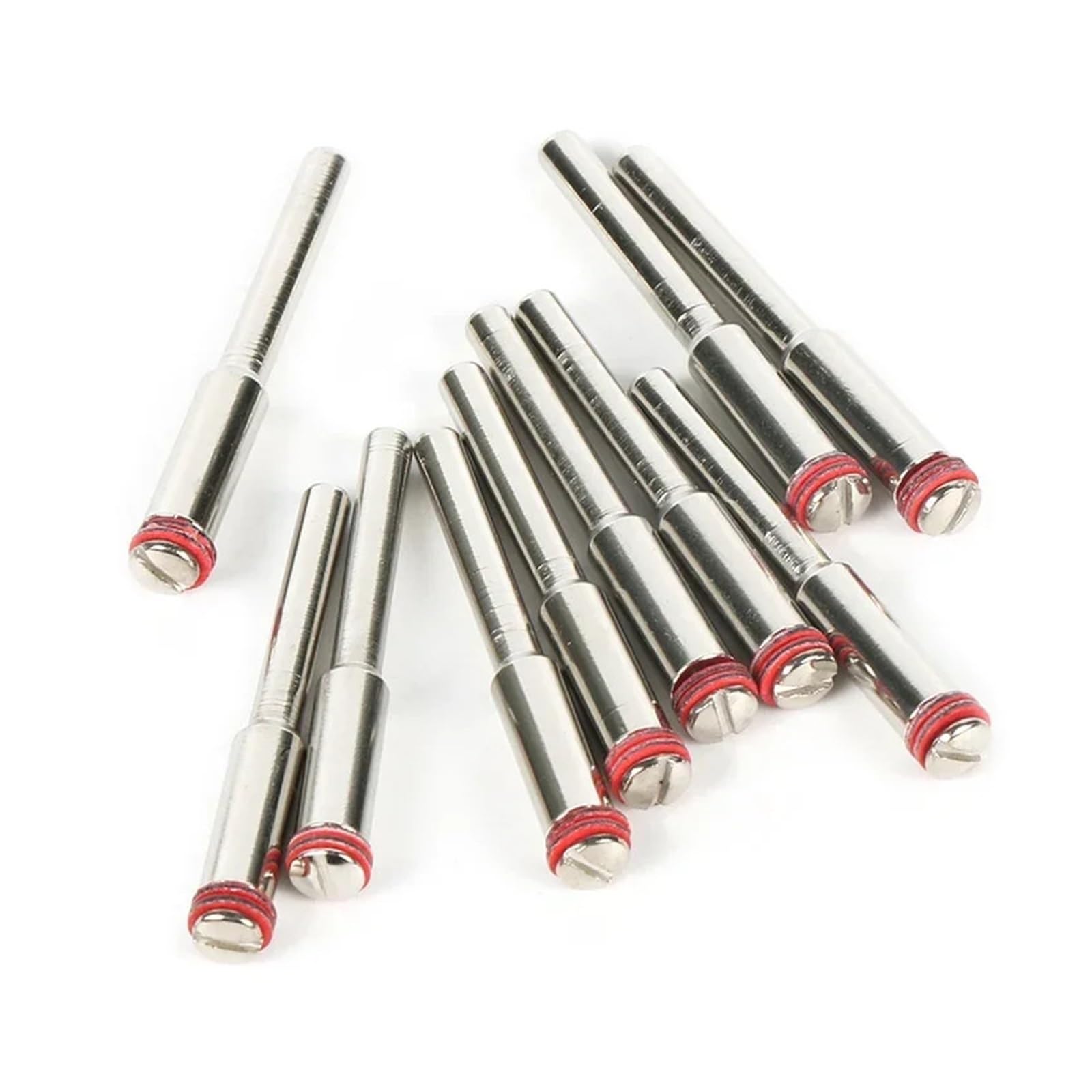 10Pcs Cut Off Wheel Mandrel Set With Screw For Rotary Tool 2.35/3.0/3.175mm(3.175mm)